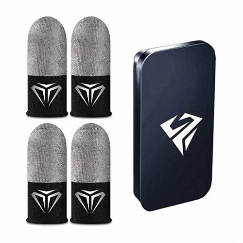 Напальчники з сріблястим шаром шовку Sarafox V5 Pubg mobile 2 пари