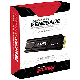 Накопичувач SSD 1TB Kingston Fury Renegade з радіатором M.2 2280 PCIe 4.0 x4 NVMe 3D TLC (SFYRSK/1000G)