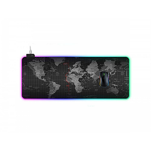 Ігрова поверхня для комп'ютерної миші та клавіатури RGB з підсвіткою UKC 80х30 см G-3008004