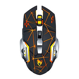 Мышь беспроводная игровая с подсветкой T-Wolf Q13 Strip Black Oriiginal