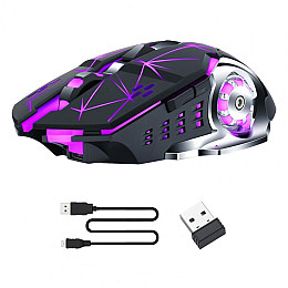 Мышь беспроводная игровая с подсветкой T-Wolf Q13 Strip Black Oriiginal