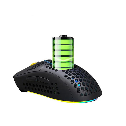 Мышь беспроводная игровая Union HYSO Т90 с аккумулятором и подсветкой 2,4G+Bluetooth