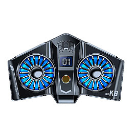 Універсальний подвійний напівпровідниковий радіатор-вентилятор (кулер) для смартфона Union PUBG Mobile K8 Silver