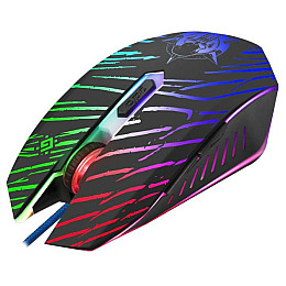 ИТ-набор мышь/коврик Defender Dark Agent GM-590L Черный (52590)