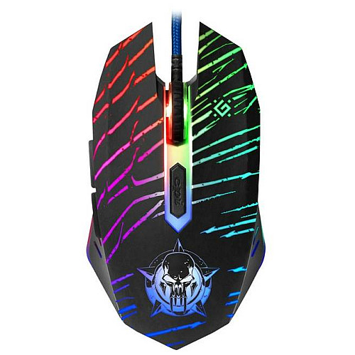 ИТ-набор мышь/коврик Defender Dark Agent GM-590L Черный (52590)