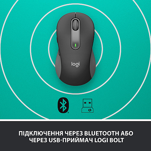 Мышь Logitech Signature M650 Wireless Graphite Черный (910-006253)