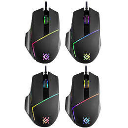 Мышь Defender Warfame GM-880L RGB 8 кнопок 12800 dpi Черный (52880)