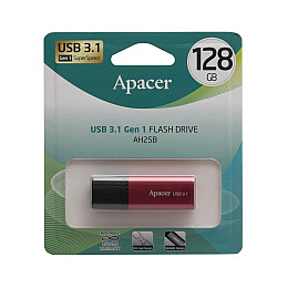 USB-накопитель Apacer AH25B 128gb USB Flash Drive 3.1 128 Гб Black