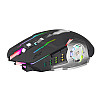 Игровая компьютерная мышь RIAS T2 беспроводная с RGB подсветкой Black