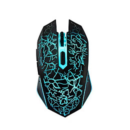 Беспроводная игровая мышка Qukam RGB подсветка USB Charge со встроенным аккумулятором Black