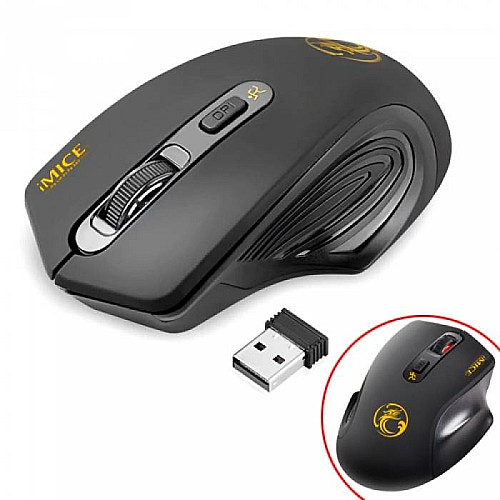 Беспроводная игровая мышь Imice G-1800 Черная