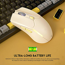Игровая беспроводная мышка Fantech WGC2 Venom II VibeRGB 2000 DPI 125Hz Beige