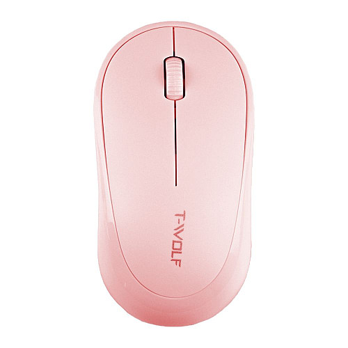 Беспроводная оптическая мышка T-Wolf Q18 2.4G Mini USB 2.4G 1000 DPI Pink