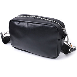 Женская сумка кросс-боди из экокожи Vintage 22796 Черный 19,5х12,5х6,5 см