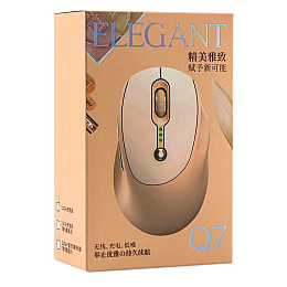 Беспроводная мышка T-Wolf Q7 Elegant USB 2.4GHz 1000-2400DPI Молочный