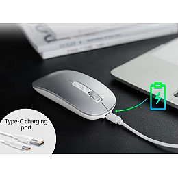 Інтелектуальна бездротова голосова миша AIMouse M108 Silver