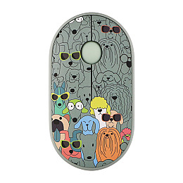 Бездротова миша 2E MF300 PETS DOGS Silent WL BT з принтом