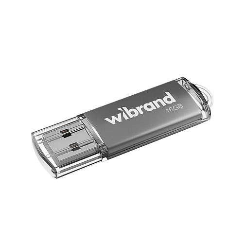 Флеш память USB Wibrand 16 GB Cougar USB 2.0 Silver (36693_3608909)