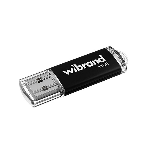 Флеш память USB Wibrand 16 GB Cougar USB 2.0 Black (36693_3608910)