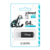 Флеш память USB Wibrand 64 GB Marten Gen1 USB 3.2 Black (36716_3608938)