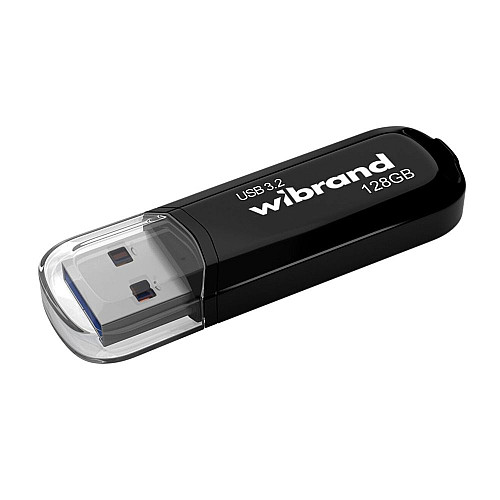 Флеш память USB Wibrand 128 GB Marten Gen1 USB 3.2 Black (36719_3608941)