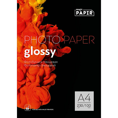 Фотопапір Magic A4 230 г/м² глянцевий Білий 100 шт