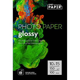 Фотопапір Magic 150 г/м2 глянцевий 10х15 см Білий 100 шт