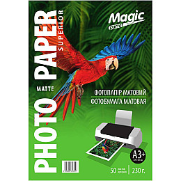 Фотопапір Magic Superior A3+ 230 г/м2 матовий 329х483 мм Білий 50 шт