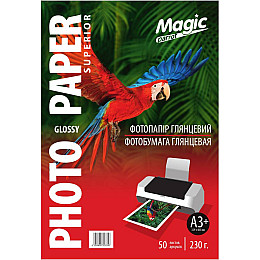 Фотопапір Magic A3+ 329x483 мм 230 г/м2 глянцевий Superior 50 шт Білий (10116)