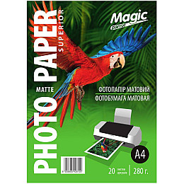 Фотопапір Magic Superior A4 280 г/м2 матовий Білий 20 шт