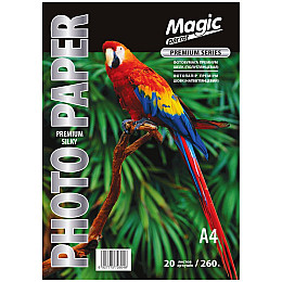 Фотопапір Magic Premium шовк А4 RC 260 г/м2 полуглянець Білий 20 шт