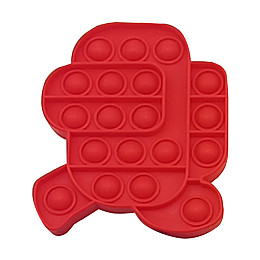 Антистресс Игрушка Pop it Красный Амонг Ас Бегущий