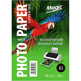 Фотопапір Magic Superior A5 230 г/м2 матовий Білий 100 шт