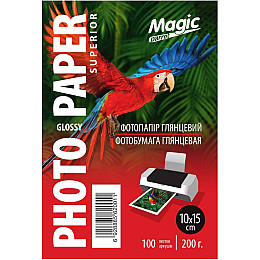 Фотопапір Magic Superior 200 г/м² глянцевий 10х15 см Б