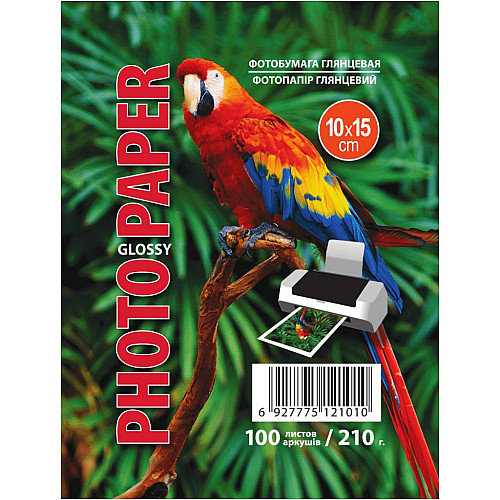 Фотобумага Magic 210 г/м2 глянцевая водяной знак 10х15 см Белый 100 шт