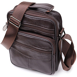 Сумка с ручкой для мужчин Vintage 22865 17х19,5х7 см Коричневый
