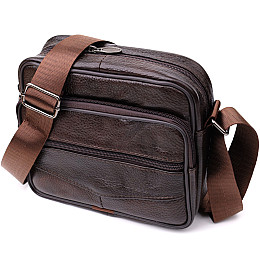 Сумка с ручкой для мужчин Vintage 22940 20х17х8 см Коричневый