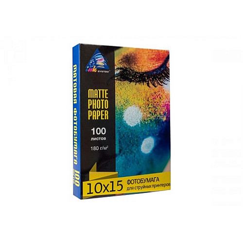 Матова фотопапір INKSYSTEM Epson L1300 180g 10x15 см 100 шт