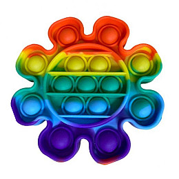 Антистресс Игрушка Pop it Радужный Цветок