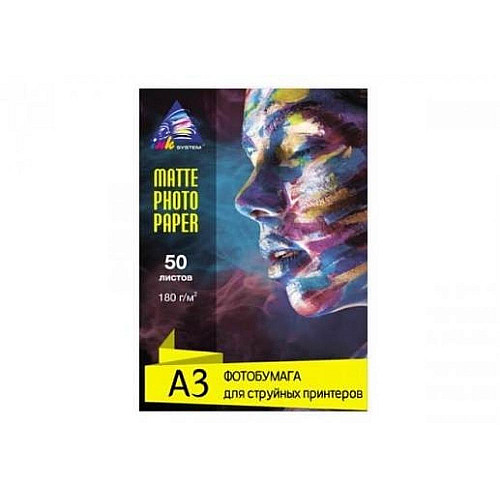 Матова фотопапір INKSYSTEM Epson L1800 180g A3 50 шт