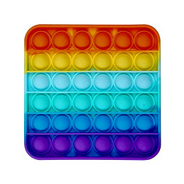 Антистресс Игрушка Pop it Радужный Квадрат