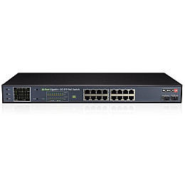 PoE-комутатор Provision-ISR PoES-16250GCL+2SFP 16 портів PoE (301352)