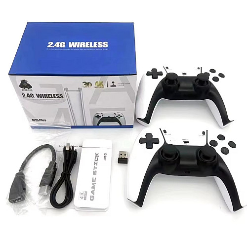 Ігрова приставка No Brand M15 Plus 64Gb 4K Game Stick 3D 20000 ігор Білий (2390000010)