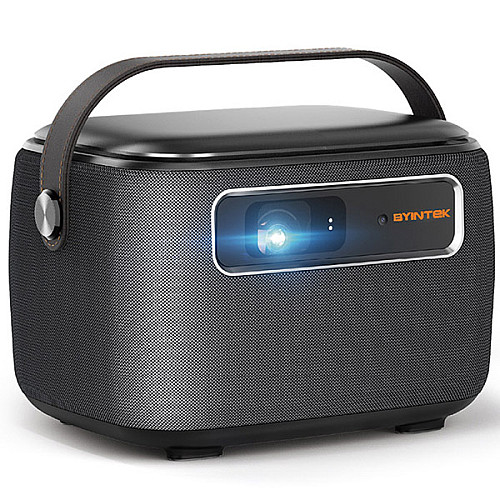 Портативний проектор Byintek R20 Max 1280x800Р 750 ANSI lm Android TV 11 Wi-Fi Bluetooth 15600 мАч Чорний (2077)