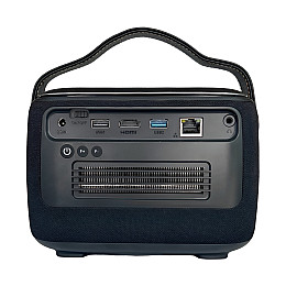 Портативний проектор Byintek R20 Max 1280x800Р 750 ANSI lm Android TV 11 Wi-Fi Bluetooth 15600 мАч Чорний (2077)