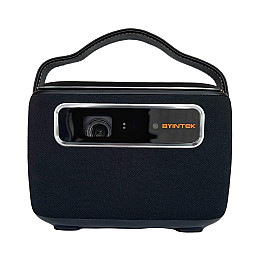 Портативний проектор Byintek R20 Max 1280x800Р 750 ANSI lm Android TV 11 Wi-Fi Bluetooth 15600 мАч Чорний (2077)