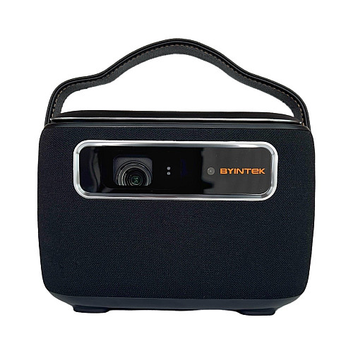 Портативний проектор Byintek R20 Max 1280x800Р 750 ANSI lm Android TV 11 Wi-Fi Bluetooth 15600 мАч Чорний (2077)