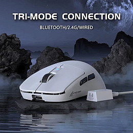 Игровая мышь Attack Shark R6 PAW3950 8K 42000DPI White