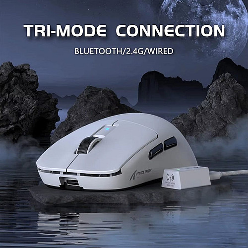 Игровая мышь Attack Shark R6 PAW3950 8K 42000DPI White