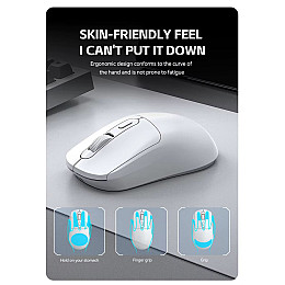 Компьютерная мышь T-Wolf X8 Print 2,4G Bluetooth White